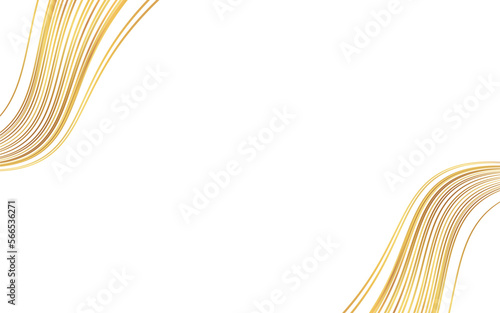 金色の流れるようなラインの背景