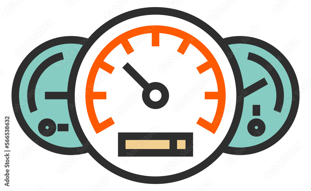 Car control panel icon. Dashboard indicators symbol Car control panel icon. Dashboard indicators symbol