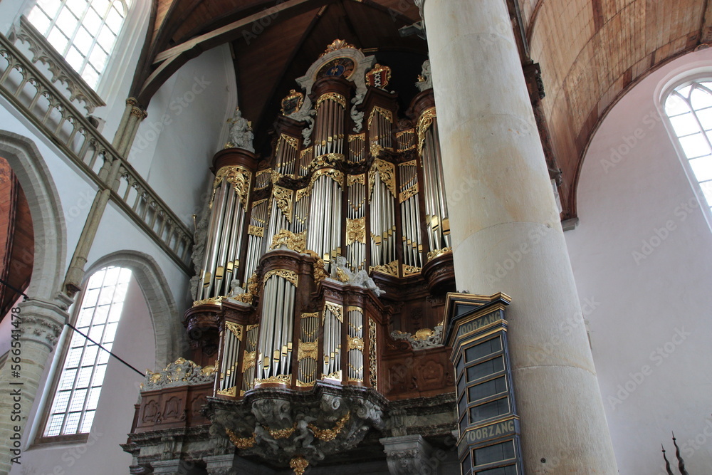 Amsterdam Oude Kerk Church Main Organ, Netherlands