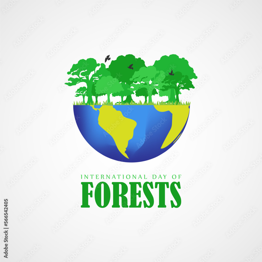 Vector illustration for World forests Day