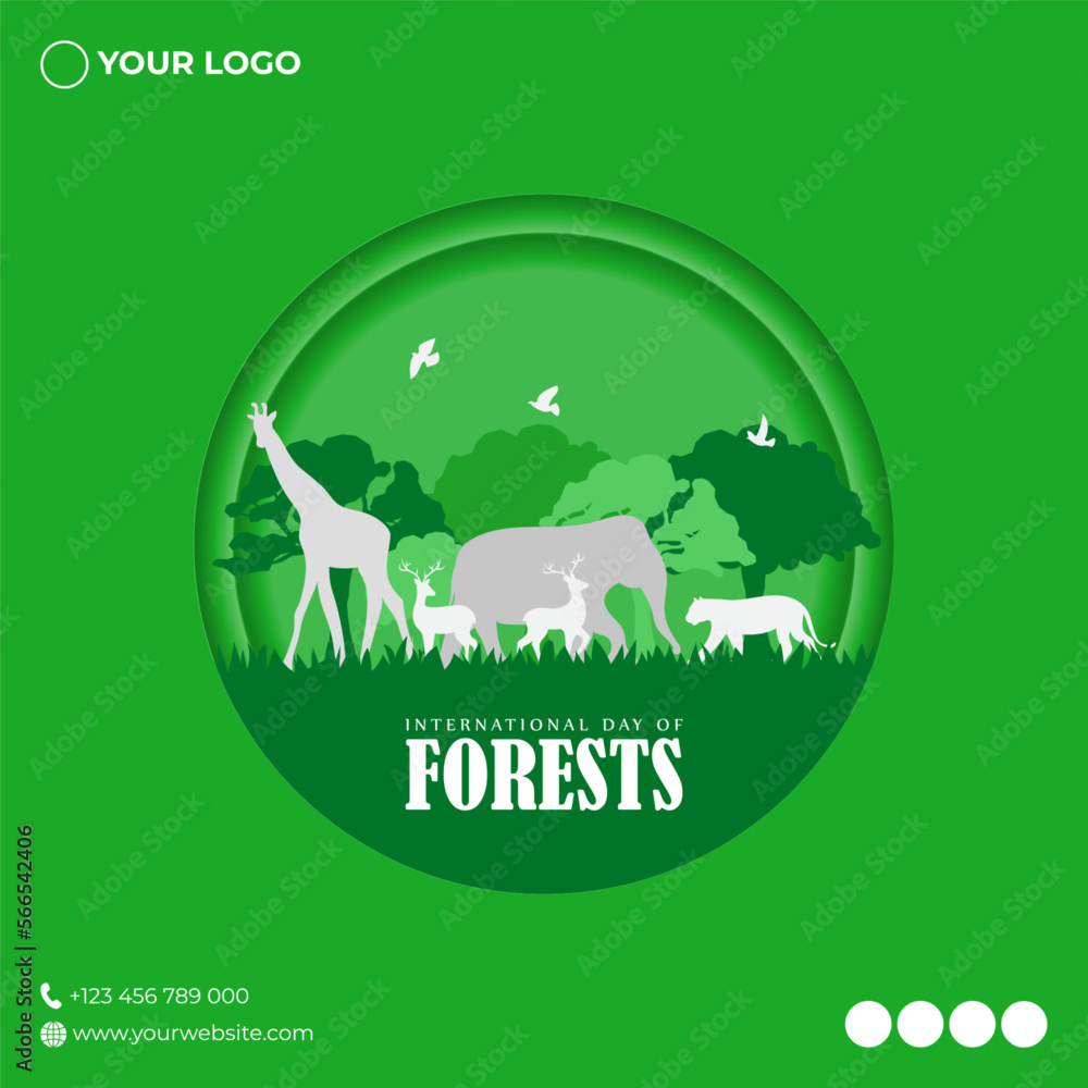 Vector illustration for World forests Day