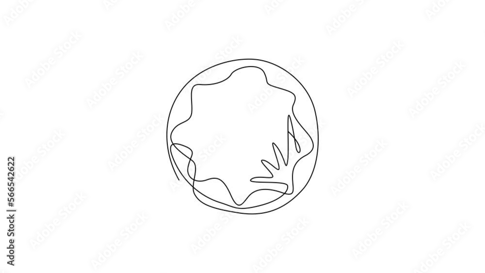 Animated self drawing of continuous line draw donut icon logo. Sweet sugar icing donuts. Break time with white chocolate, strawberry and chocolate donuts top view. Full length one line animation Animated self drawing of continuous line draw donut icon logo. Sweet sugar icing donuts. Break time with white chocolate, strawberry and chocolate donuts top view. Full length one line animation