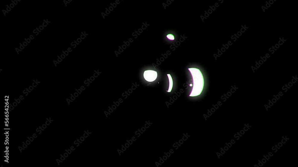 Abstract black and white circles moving rhytmically Abstract black and white circles moving rhytmically