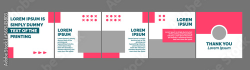 microblog or carousel post creative template for instagram. social media post template with pink theme.
