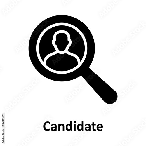 Candidate, find employees Vector Icon which can easily modify or edit
