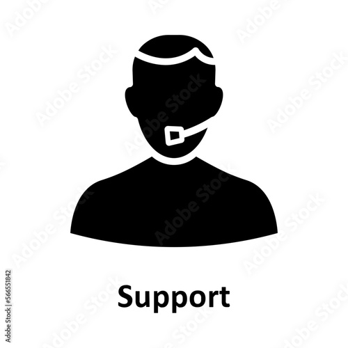 Client support, consultant Vector Icon which can easily modify or edit