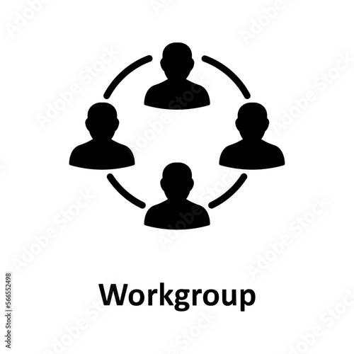 Collaboration, organization Vector Icon

