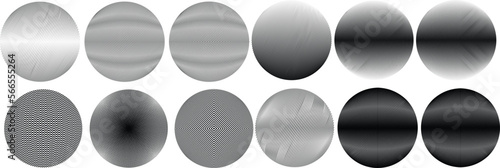 Set of spheres . Lines constructed transparent sphere .Vector  .Technology sphere Logo . Design element for posters, social media, templates, flyers, brochures . Abstract trendy transparent circles