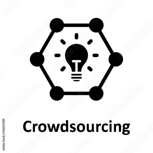 Bulb, crowdsourcing Vector Icon

 photo
