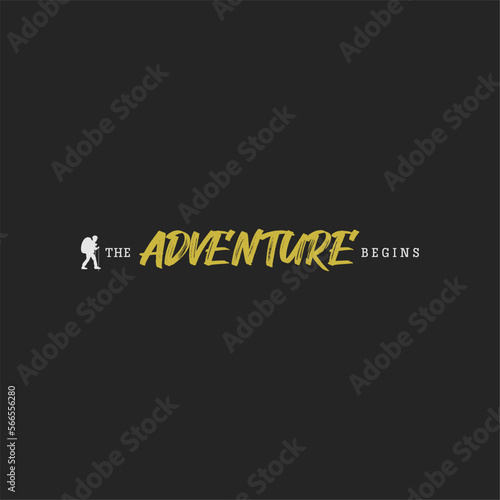  outdoors,vintage style typography slogan. Abstract design vector illustration 