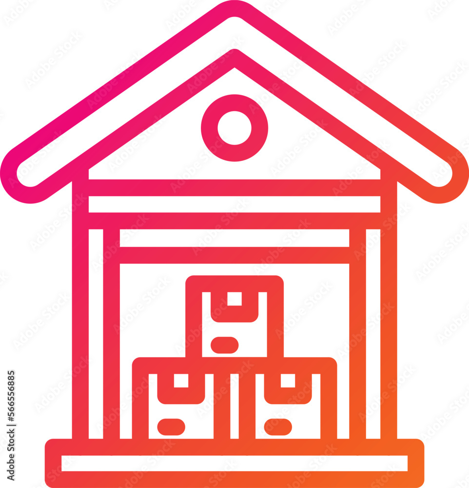 Warehouse Vector Icon Design Illustration Warehouse Vector Icon Design Illustration