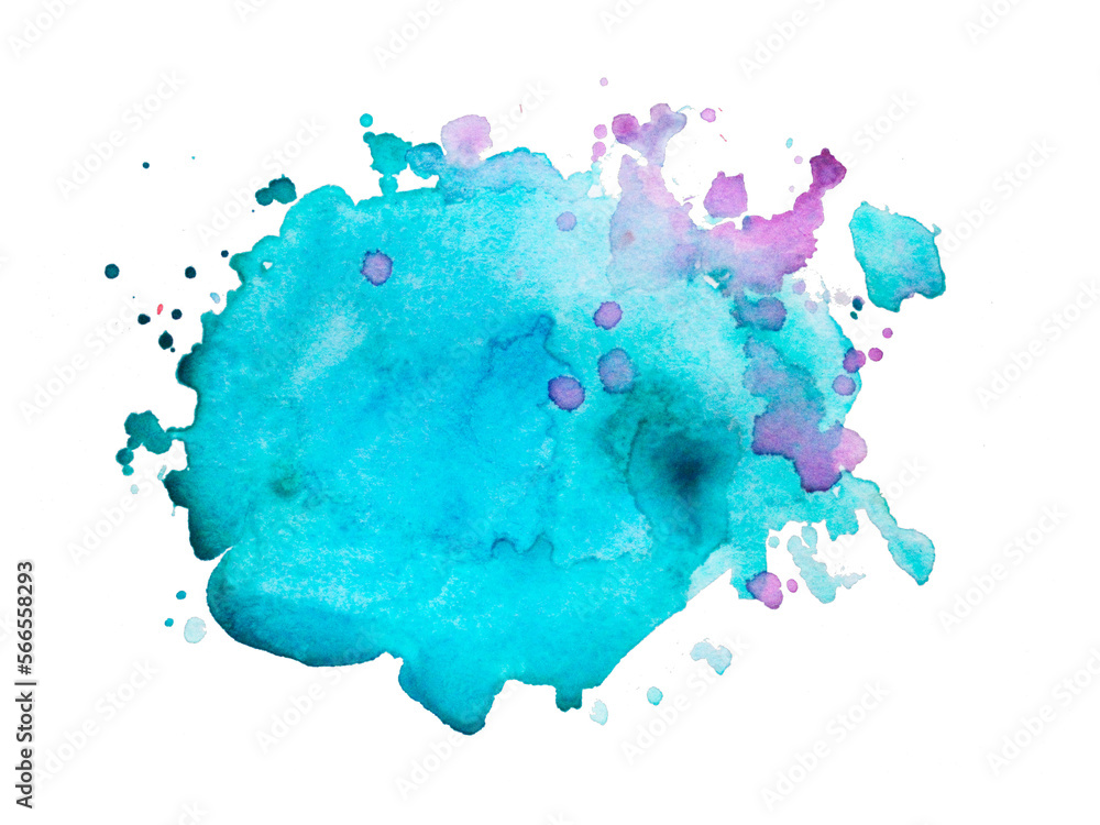 abstract watercolor splashes