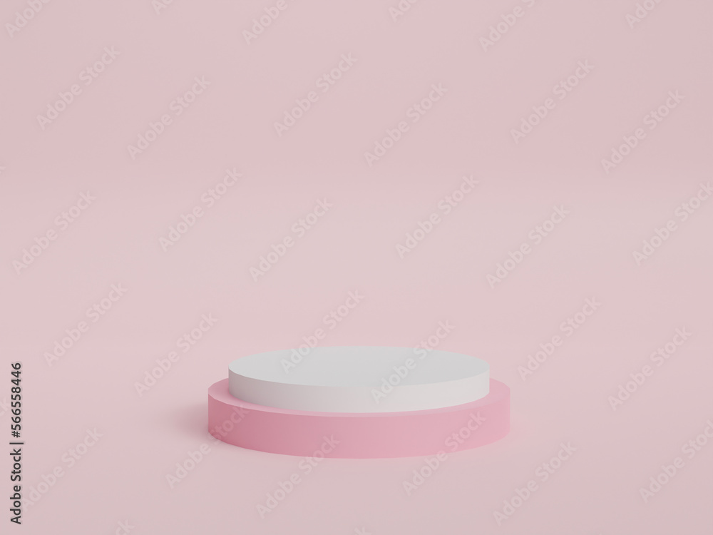 pink and white podiums on pink backdrop show product pink and white podiums on pink backdrop show product