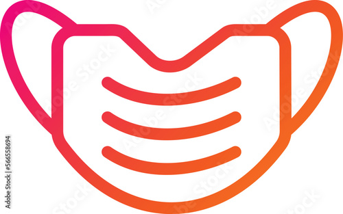 Medical mask Vector Icon Design Illustration