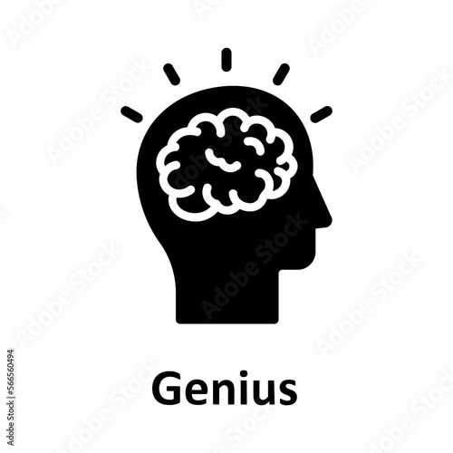 Brain, brain data Vector Icon


