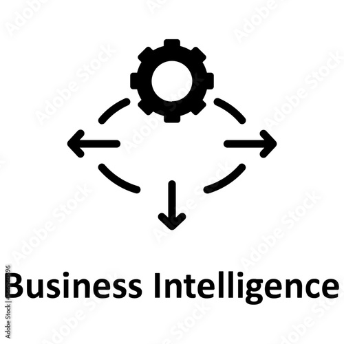 Bi, business intelligence Vector Icon