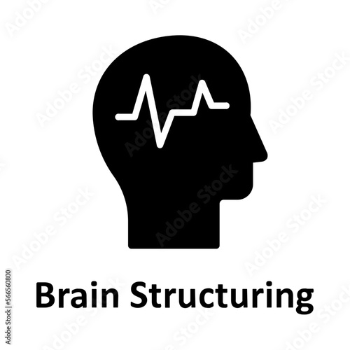 rain, brain structuring Vector Icon

