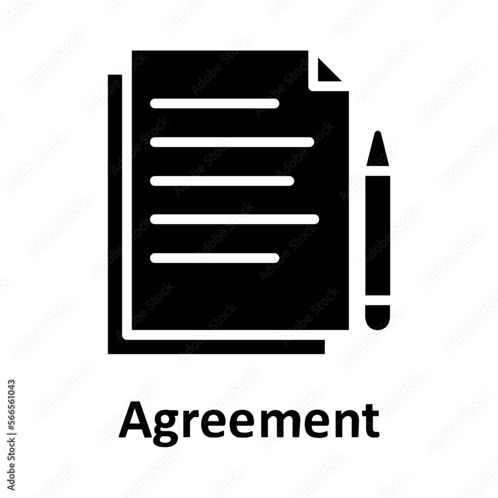 Agreement, loan contract Vector Icon
Agreement, loan contract Vector Icon