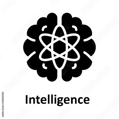 Brain, intelligence Vector Icon

