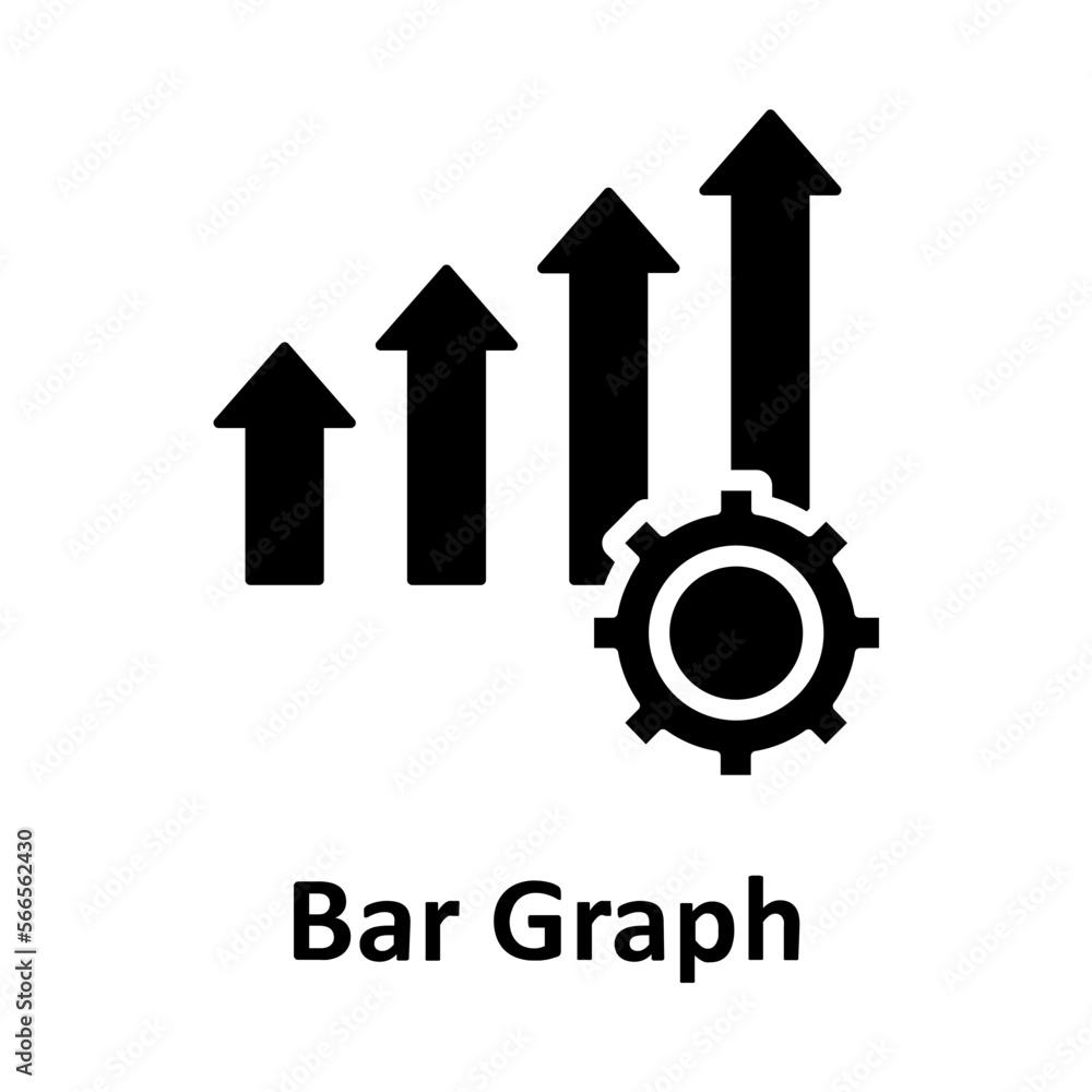 Bar graph, cogwheel Vector Icon
Bar graph, cogwheel Vector Icon