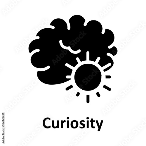 Brainstorming, curiosity Vector Icon
