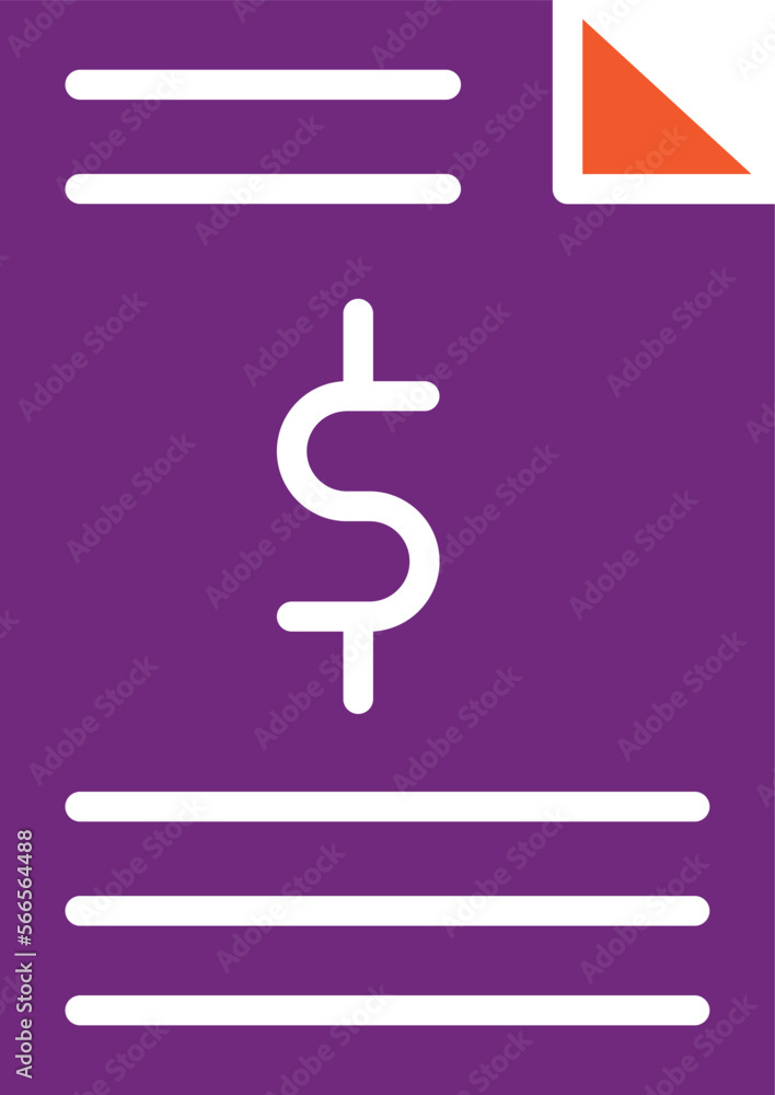 Invoice Vector Icon Design Illustration Invoice Vector Icon Design Illustration