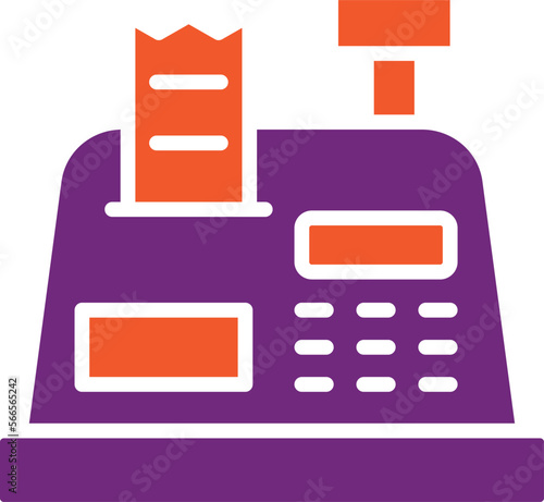 Cashier machine Vector Icon Design Illustration