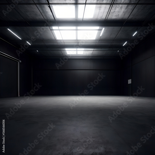 mock up, empty space, wearhouse. copy space, concept