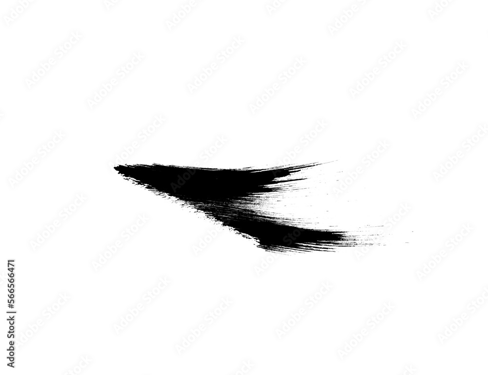 Beautiful isolated black brush for draw Beautiful isolated black brush for draw