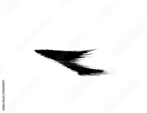 Beautiful isolated black brush for draw