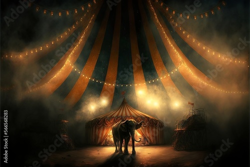 nice circus at night photo