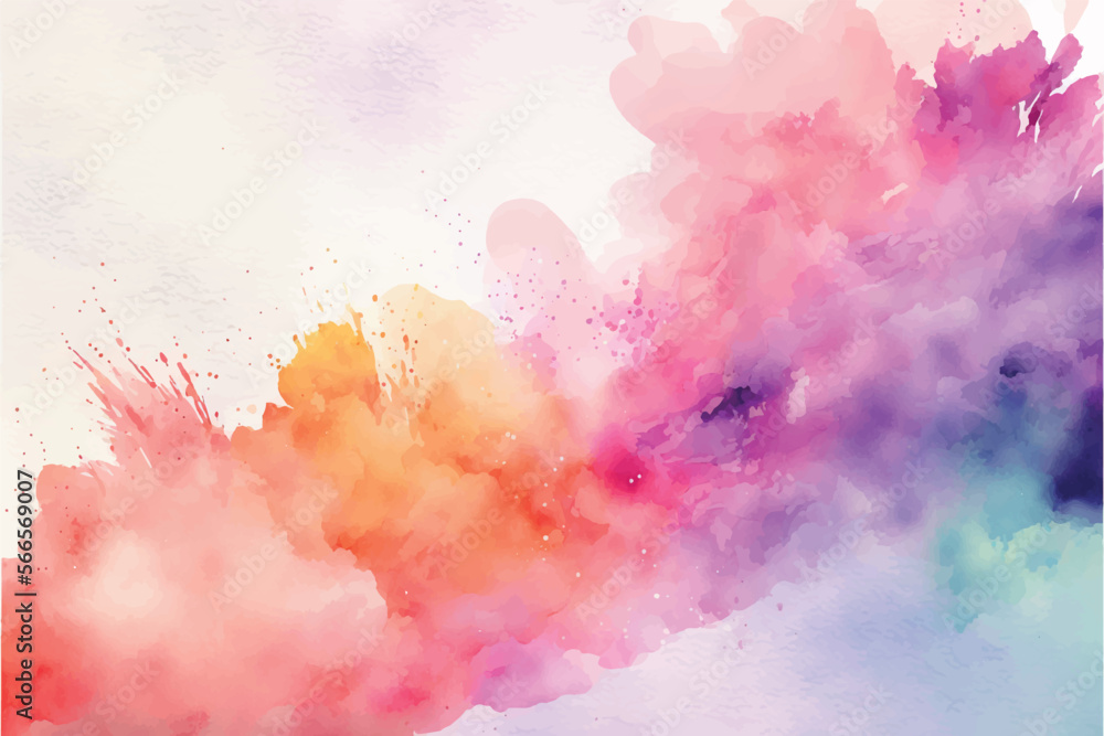Hand painted watercolor background illustration