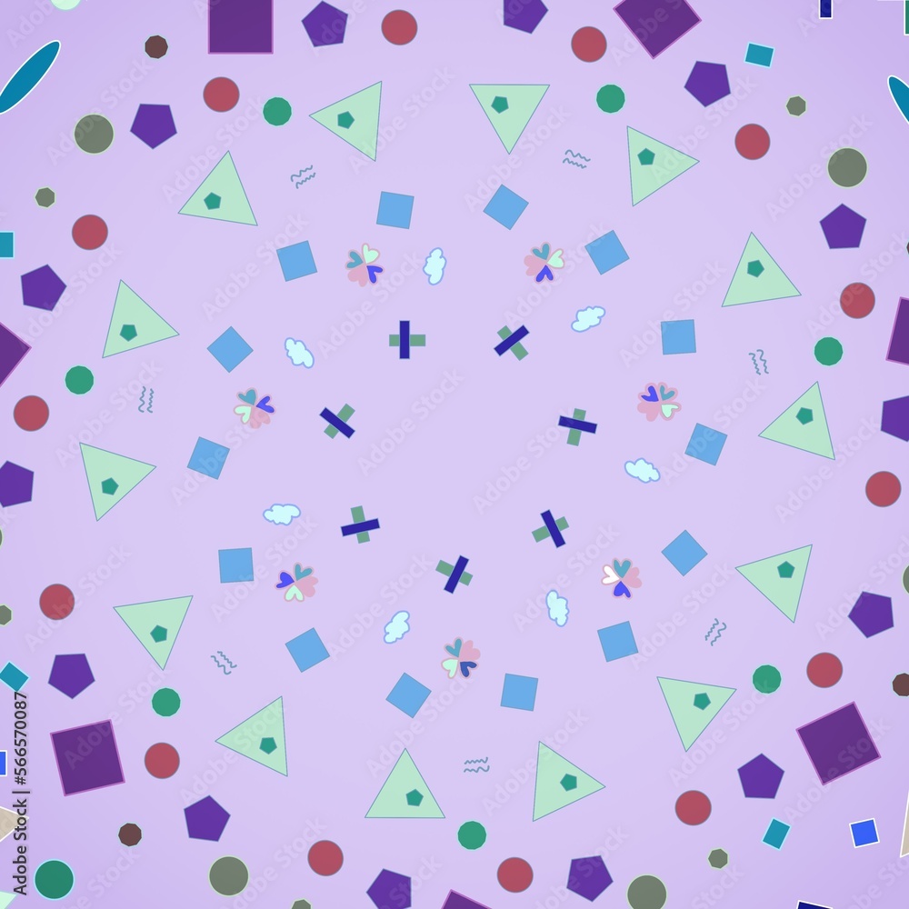 seamless purple background with squares triangle circle seamless purple background with squares triangle circle