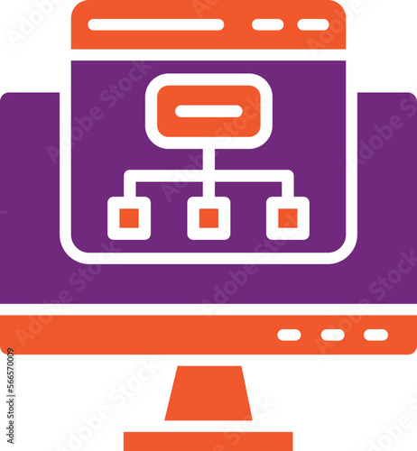 Sitemap Vector Icon Design Illustration