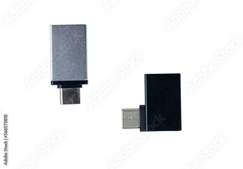 Two USB Flash Drive isolated on white background