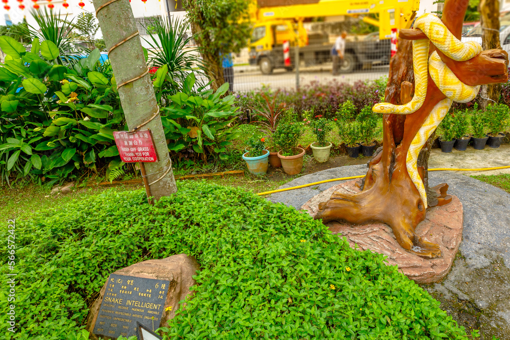 Kuala Lumpur Malaysia 2023 Snake Zodiac Sculpture To Commemorate kuala-lumpur-malaysia-2023-snake-zodiac-sculpture-to-commemorate