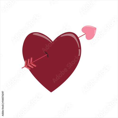 Drawn valentine's day elements 1