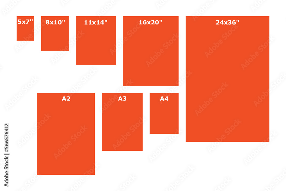 printable-sizes-guide-graphic-poster-printing-standards-illustration