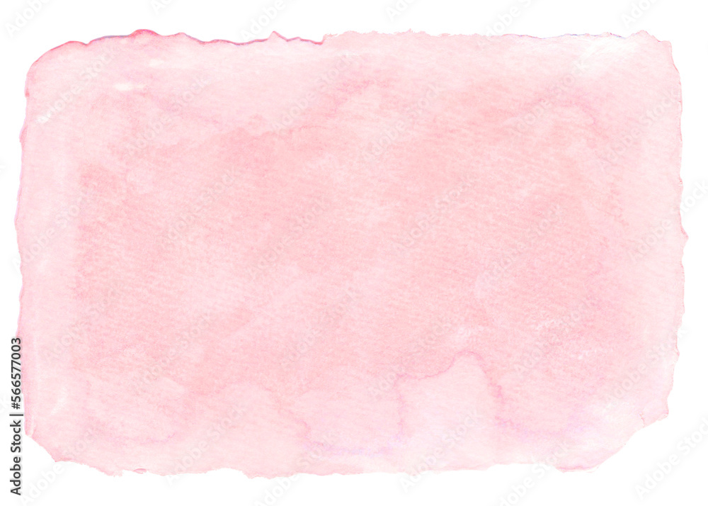 不揃いに切り抜いた四角い紙の素材　ピンク色