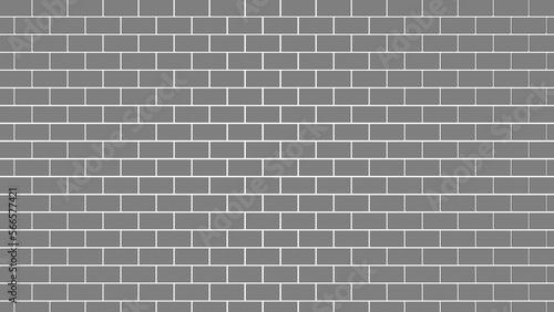 やや暗いレンガ壁の幾何学図形