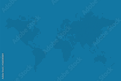 Blue world map background