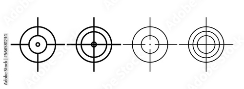 Gun sight crosshairs collection