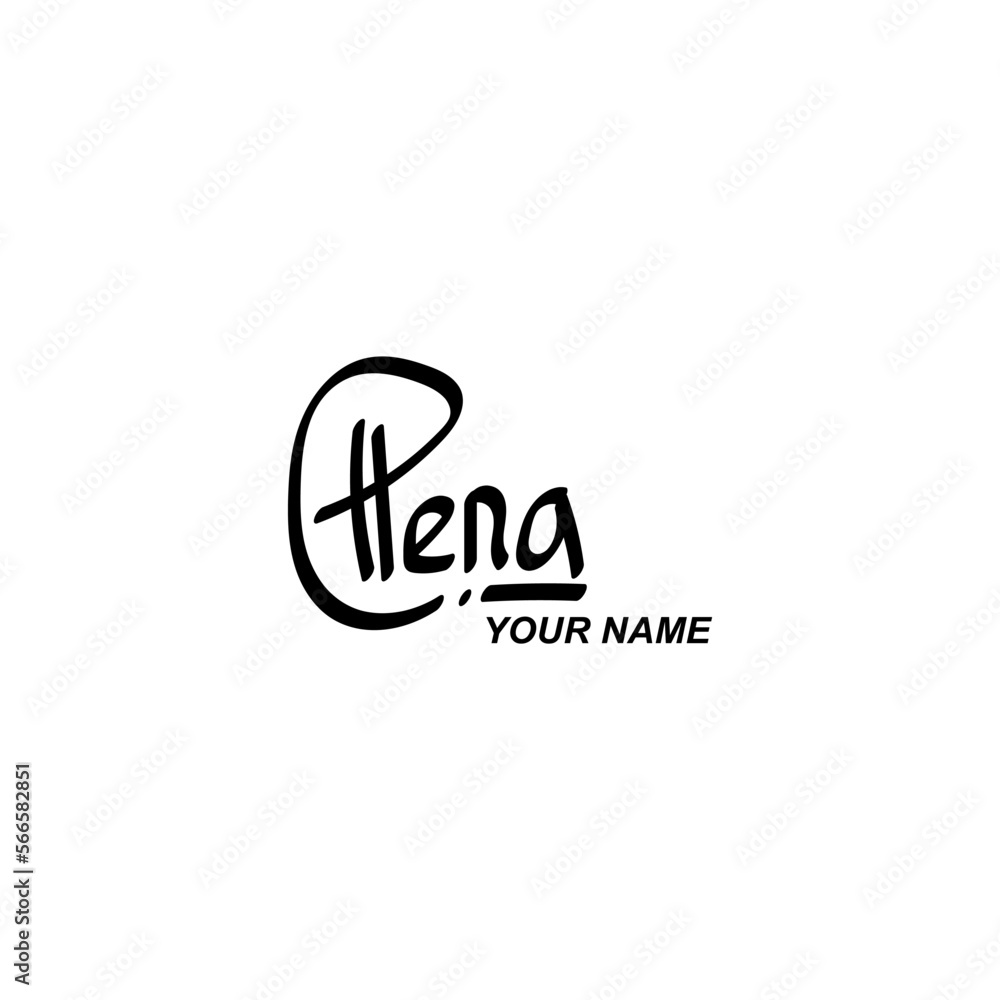 Ellena handwritten logo icon text, for your company, business brand and others Ellena handwritten logo icon text, for your company, business brand and others