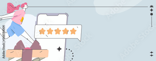 Virtual characters social communication concept business flat vector hand drawn illustration
