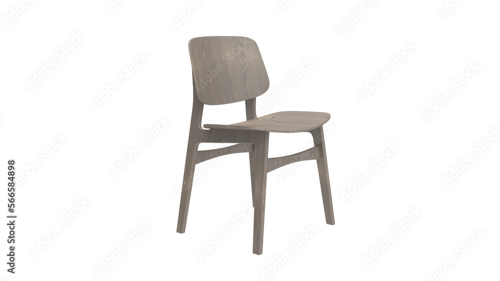 soborg chair angle view without shadow 3d render soborg chair angle view without shadow 3d render