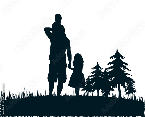 lord frame silhouette father's day silhouette © shop