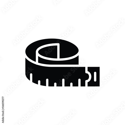 measurement tape icon vector design template in white background