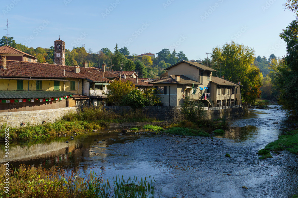 Agliate, old village in Brianza, Italy