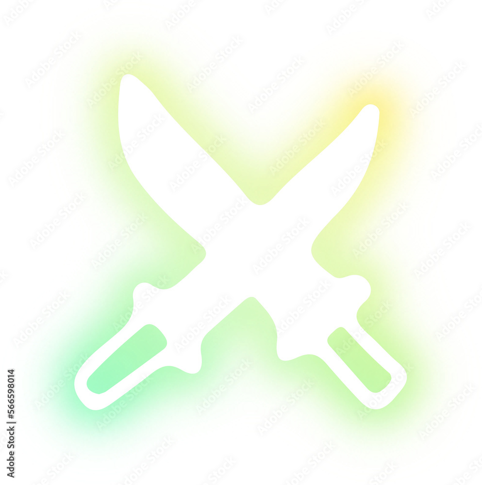 Fototapeta premium Collection of Game neon