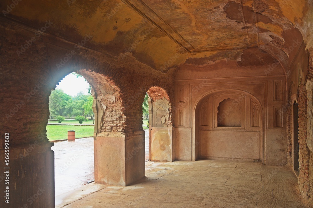 Arches in Indian monument , Safdarjung Tomb,  Delhi 